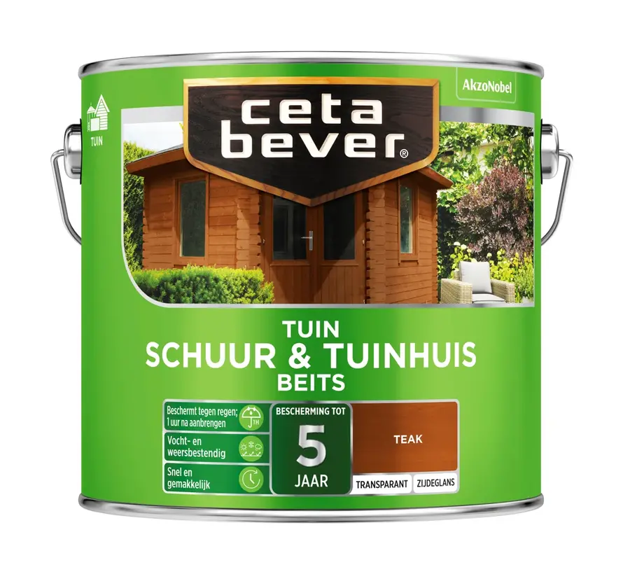 CetaBever Schuur & Tuinhuis Beits 085 Teak Transparant - 750 ML