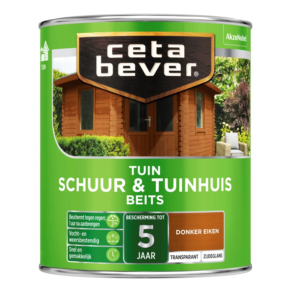 Schuur & Tuinhuis Beits 009 Donker Eiken Transparant | 750 ML
