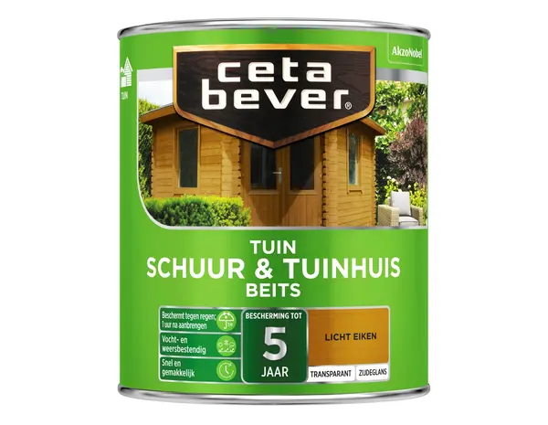 CetaBever Schuur & Tuinhuis Beits 006 Licht Eiken Transparant CetaBever Schuur & Tuinhuis Beits 006 Licht Eiken Transparant
