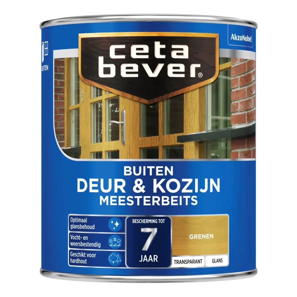 CetaBever Meesterbeits Deur & Kozijn Glans 077 Grenen Transparant