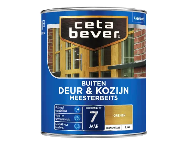 CetaBever Meesterbeits Deur & Kozijn Glans 077 Grenen Transparant