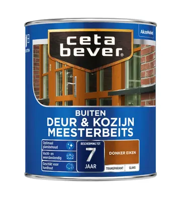 CetaBever Meesterbeits Deur & Kozijn Glans 009 Donker Eiken Transparant