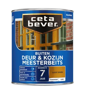 CetaBever Meesterbeits Deur & Kozijn Glans 006 Licht Eiken Transparant