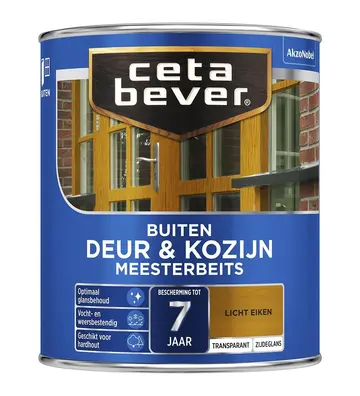 CetaBever Meesterbeits Deur & Kozijn 006 Zijdeglans Licht Eiken Transparant