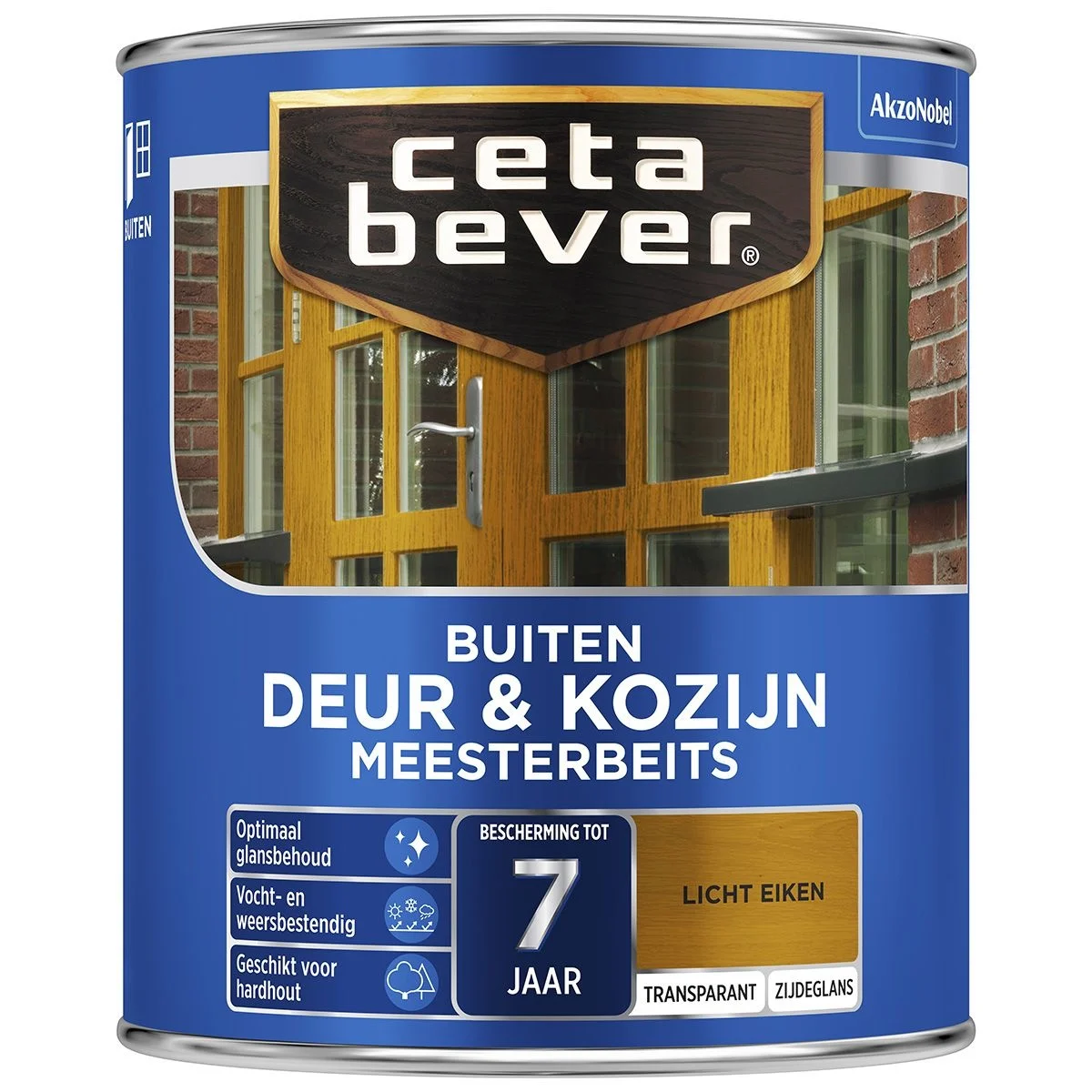 Meesterbeits Deur & Kozijn 006 Zijdeglans Licht Eiken Transparant | 750 ML