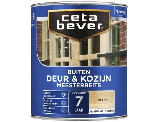 CetaBever Meesterbeits Deur & Kozijn 003 Zijdeglans Blank Transparant CetaBever Meesterbeits Deur & Kozijn 003 Zijdeglans Blank Transparant