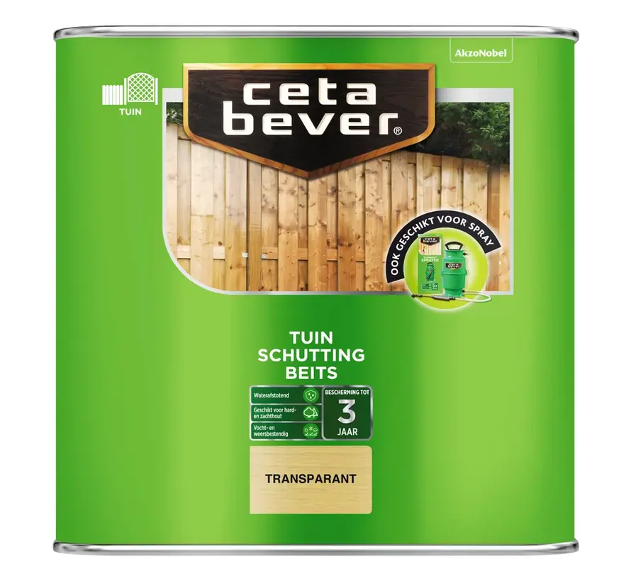 CetaBever Schuttingbeits Transparant - 2,5 LTR