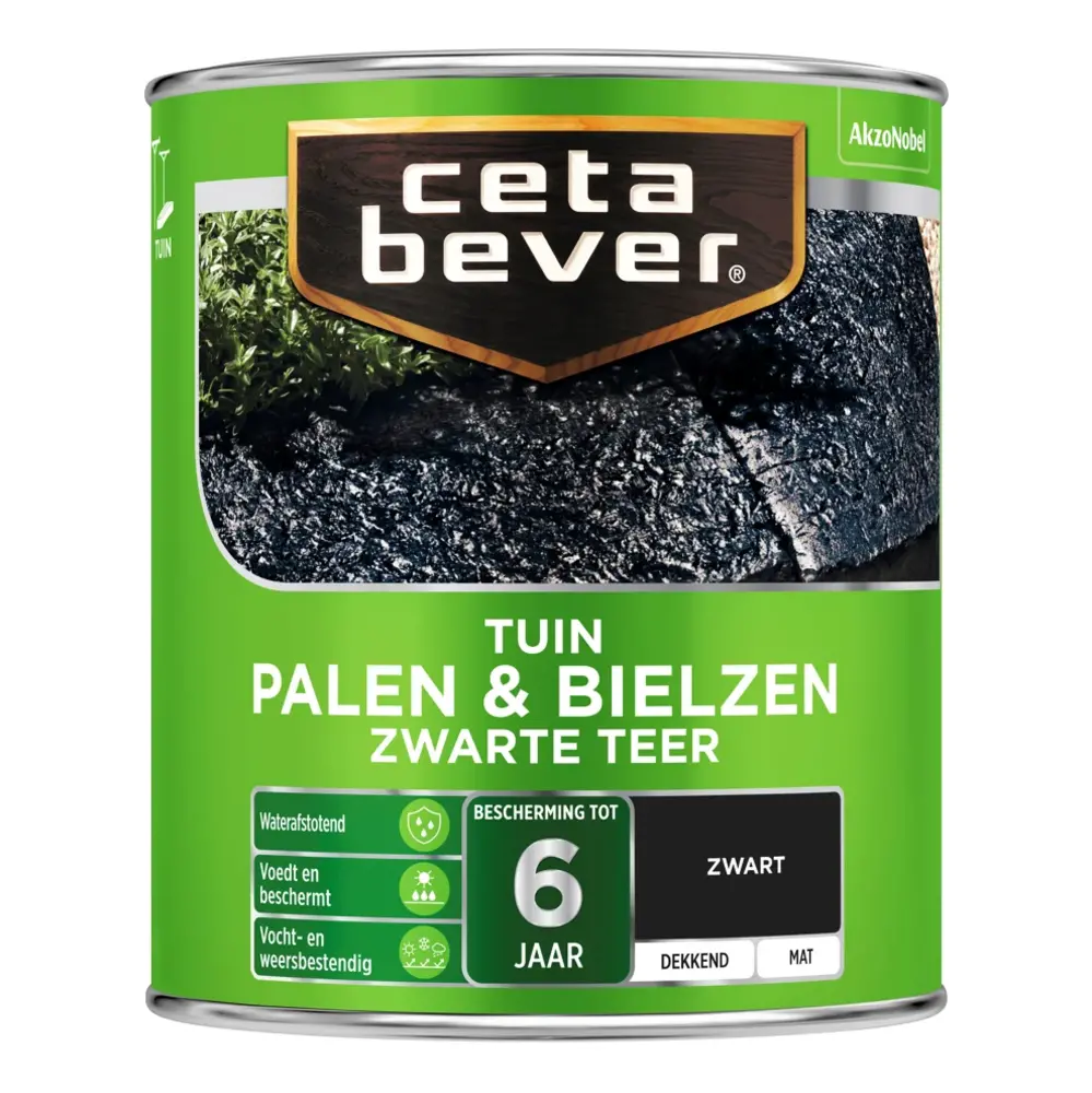 CetaBever Palen & Bielzen Zwarte Teer CetaBever Palen & Bielzen Zwarte Teer