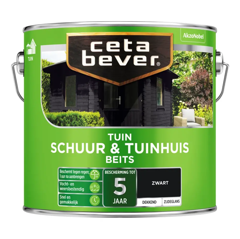 CetaBever Schuur & Tuinhuis Beits Zwart Dekkend CetaBever Schuur & Tuinhuis Beits Zwart Dekkend