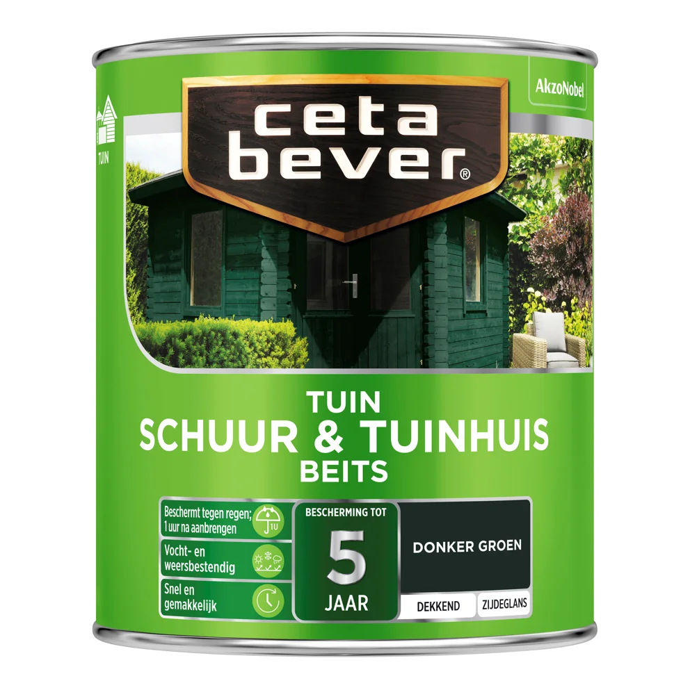 Schuur & Tuinhuis Beits 605 Donkergroen Dekkend | 750 ML