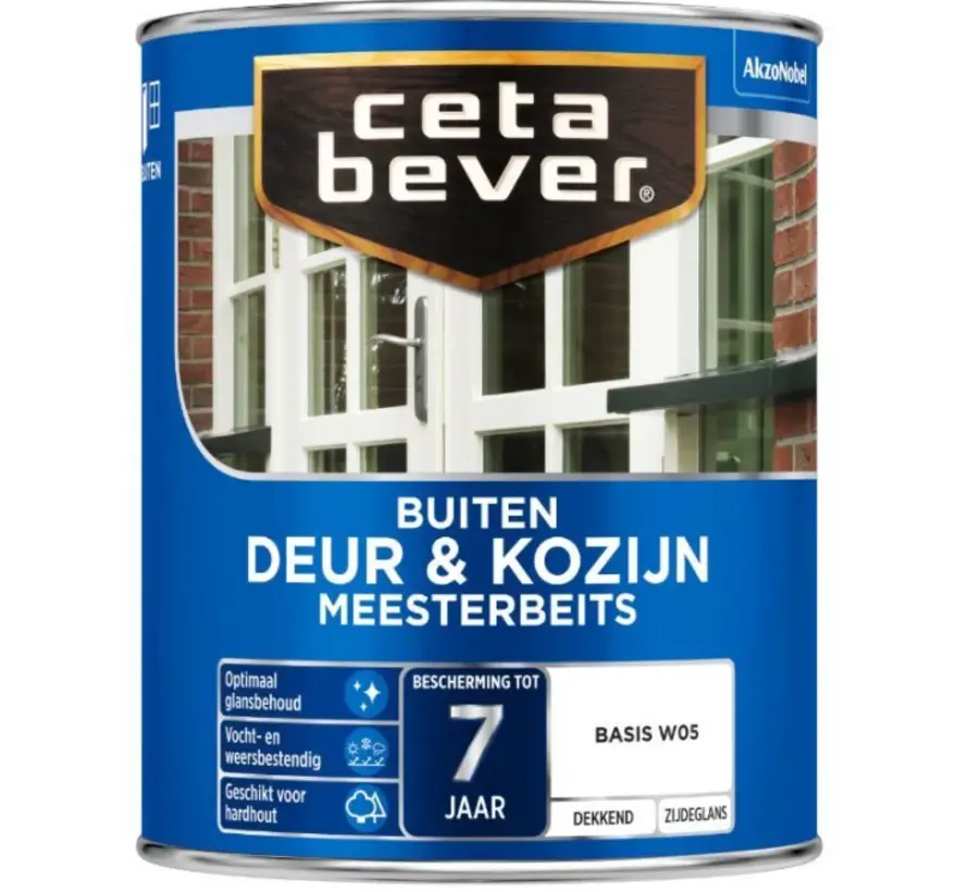 CetaBever Meesterbeits Deur & Kozijn Dekkend - 1 LTR 