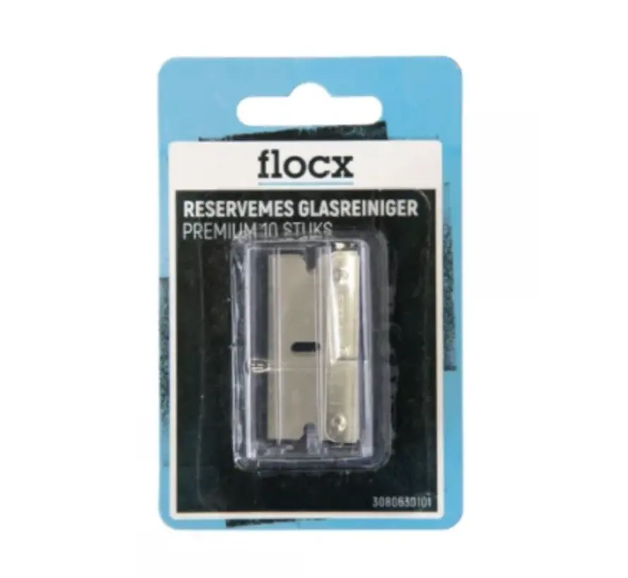 Flocx Premium Glasreiniger Reservemes - 10 ST