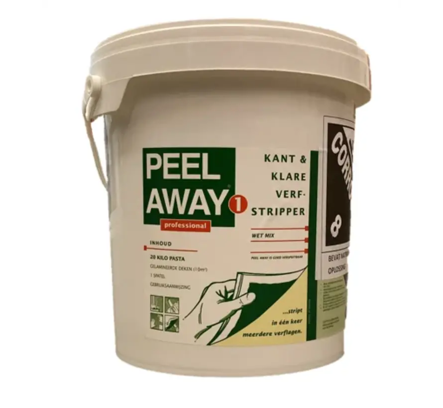 PeelAway 1 Wet Mix Kant & Klare Verfstripper - 20 KG