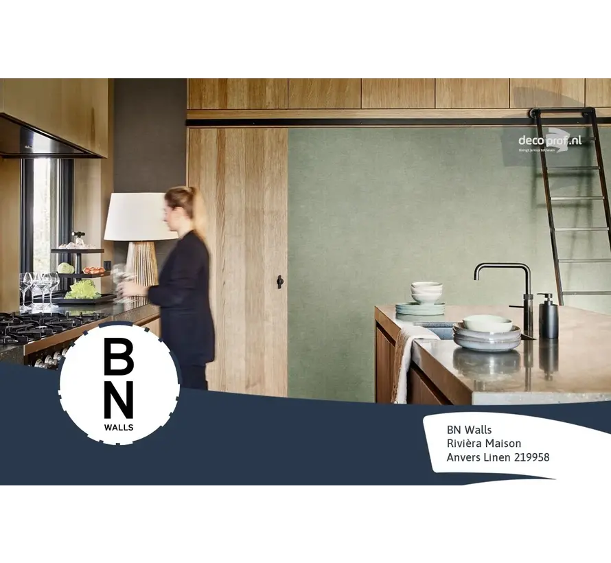 BN Riviera Maison 3 Behang 219959 Anvers Linen | Nieuwe Collectie 2022 - 1 Rol 