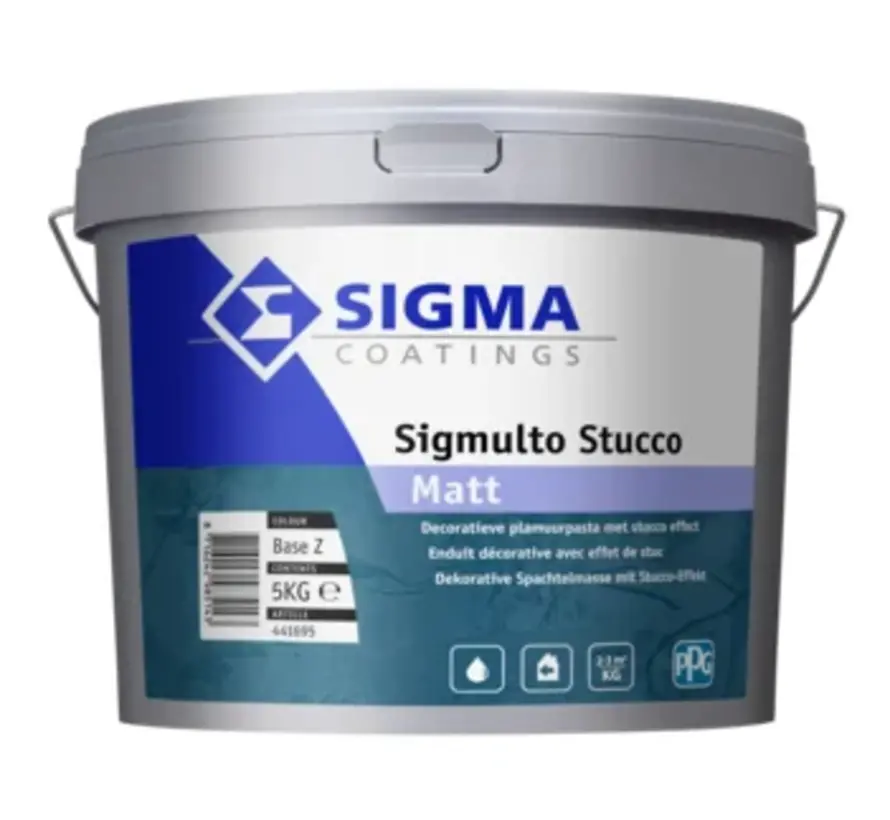 Sigma Sigmulto Stucco Matt | Decoratieve Wandafwerking - 5 KG 