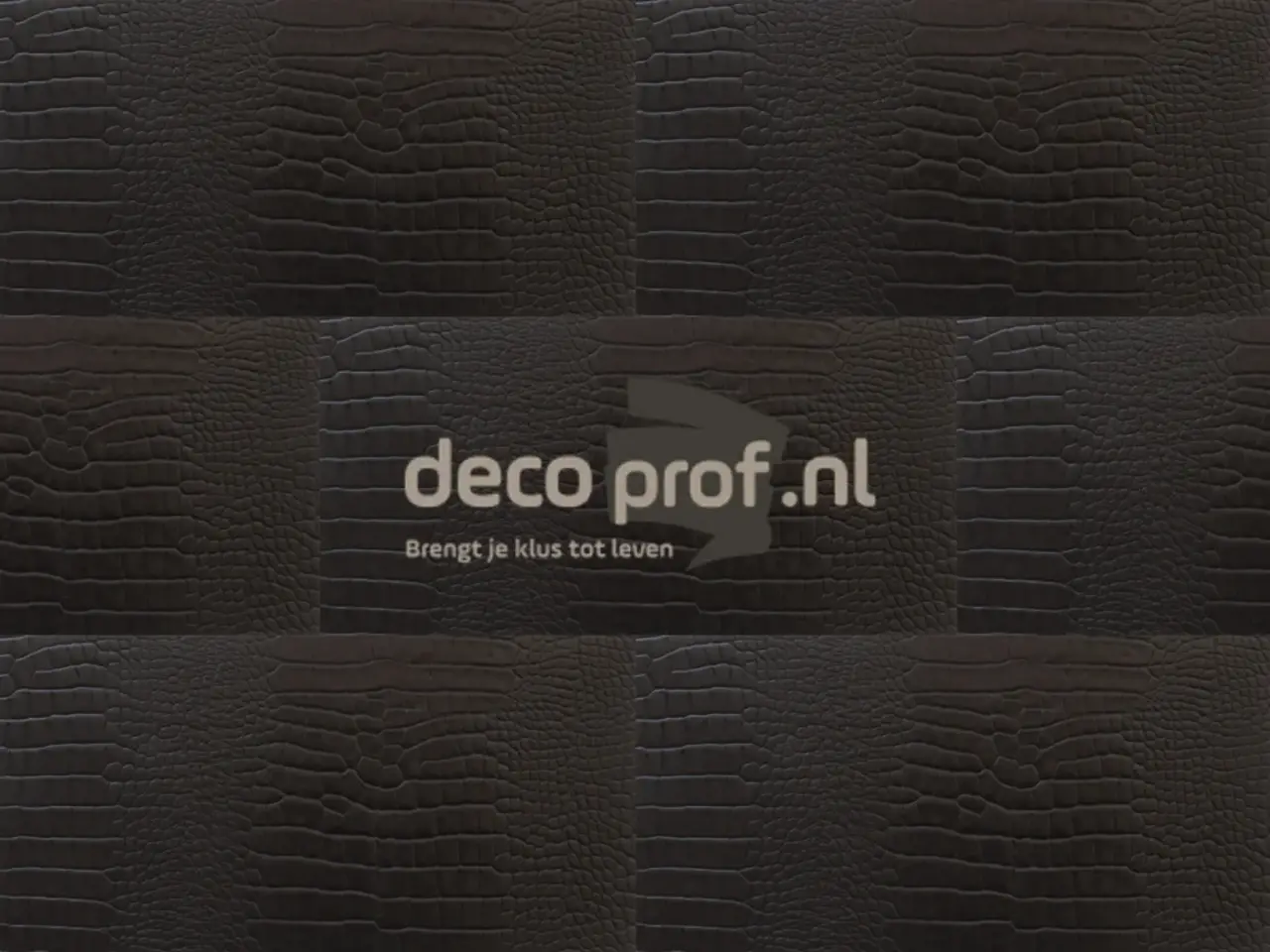 Walluxe Leathr Zeeuws Zwart Croco Zelfklevend