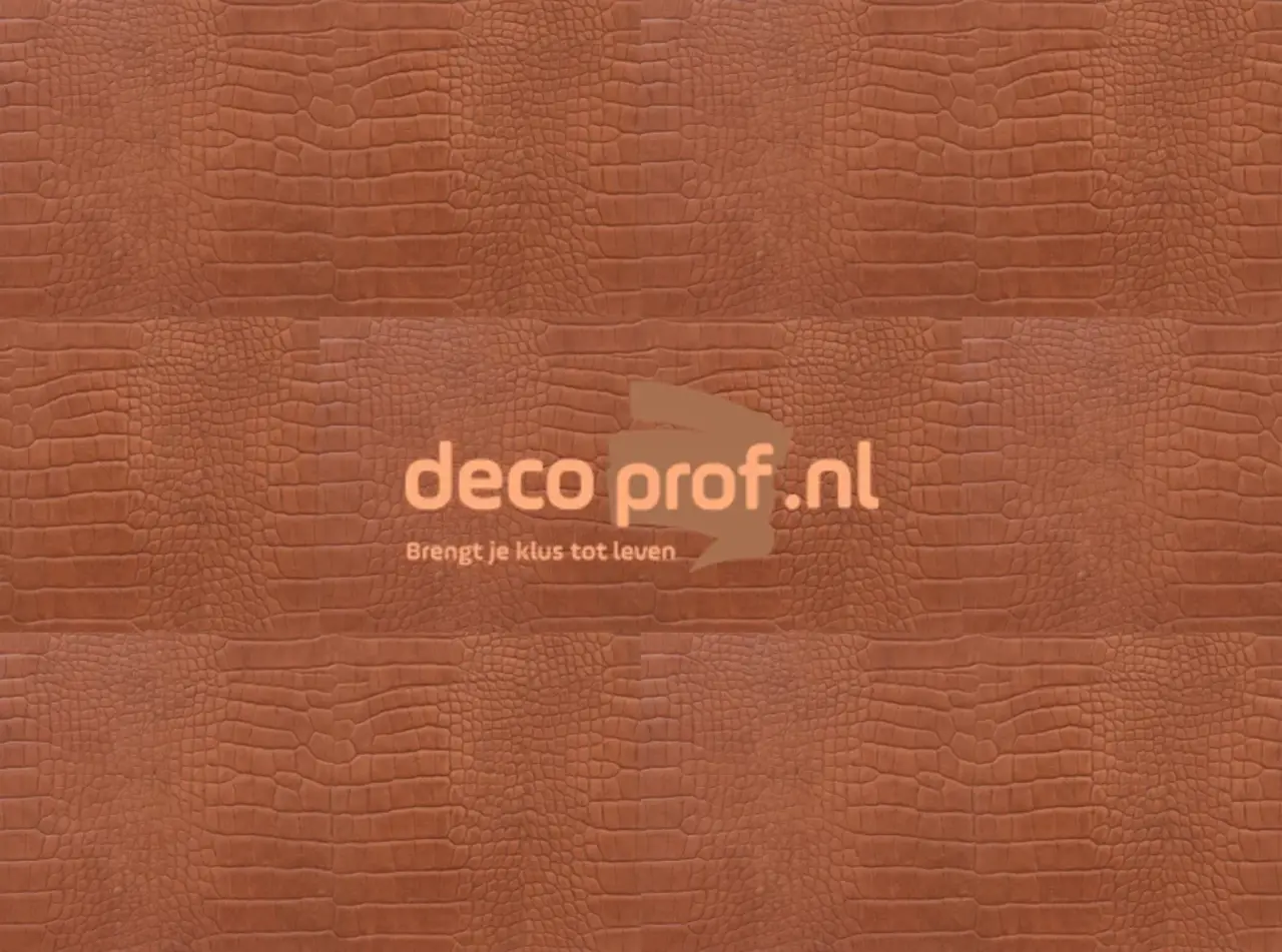 Walluxe Leathr Chicque Cognac Croco Zelfklevend Walluxe Leathr Chicque Cognac Croco Zelfklevend