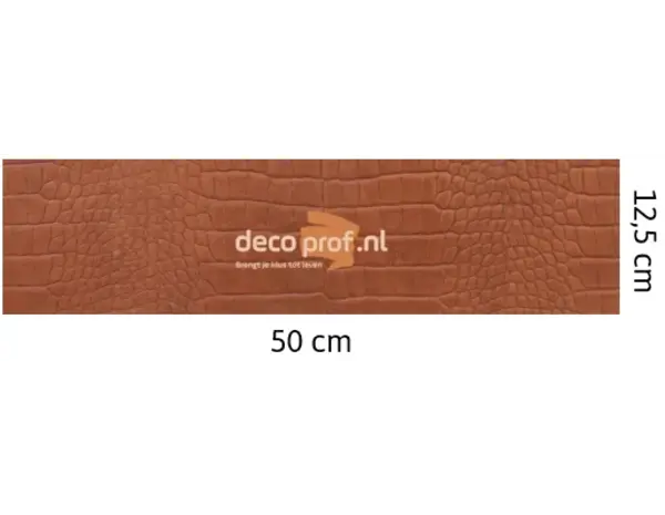 Walluxe Leathr Chicque Cognac Croco Zelfklevend Walluxe Leathr Chicque Cognac Croco Zelfklevend