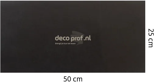 Leathr Zeeuws Zwart Uni Zelfklevend | 1 m² | 25 x 50 cm