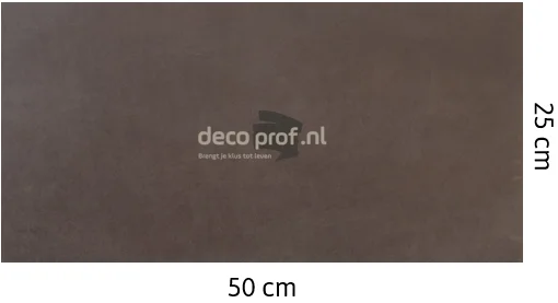Leathr Gracieus Grijs Uni Zelfklevend | 1 m² | 25 x 50 cm