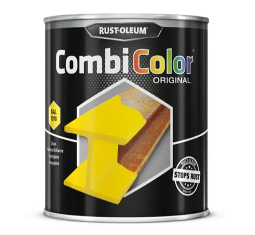 Rust-Oleum Combicolor 7343 Licht Geel Hoogglans RAL1018 - 250 ML