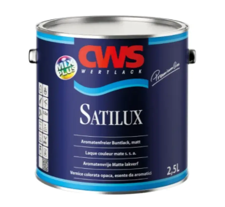 CWS Wertlack Satilux Matt | Matte Lakverf Buiten - 750 ML 