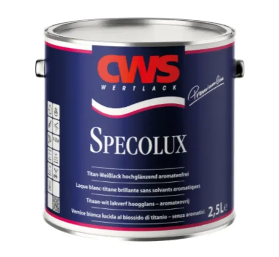 CWS Wertlack Specolux Titan | Hoogglans Lakverf Buiten - 750 ML 