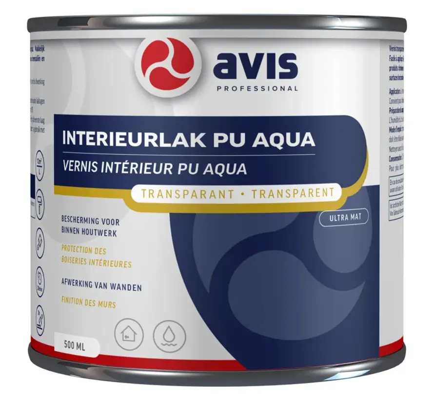 Avis Interieurlak PU Aqua Ultra Mat - 250 ML