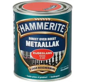 Hammerite Metaallak Zijdeglans Rood Z240