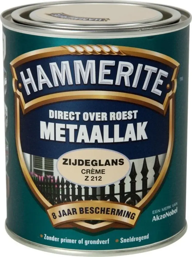 Hammerite Metaallak Zijdeglans Creme Z212 Hammerite Metaallak Zijdeglans Creme Z212