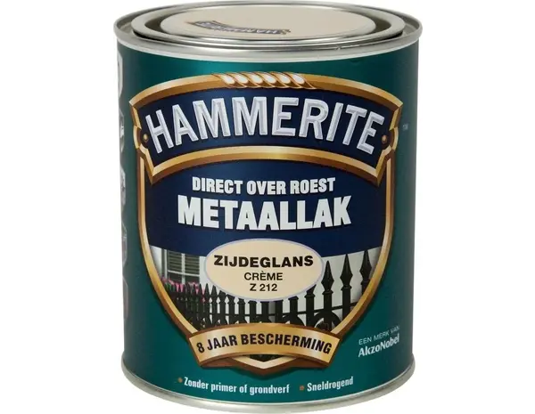 Hammerite Metaallak Zijdeglans Creme Z212 Hammerite Metaallak Zijdeglans Creme Z212