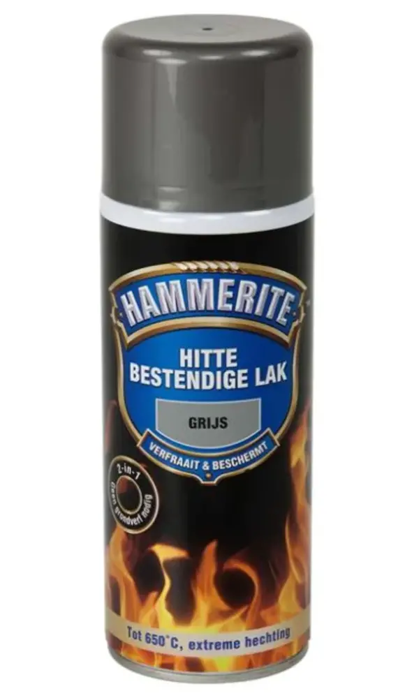 Hammerite Hittebestendige Lak Grijs Spuitbus