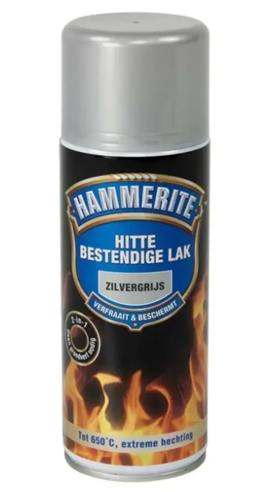 Hammerite Hittebestendige Lak Zilvergrijs Spuitbus Hammerite Hittebestendige Lak Zilvergrijs Spuitbus