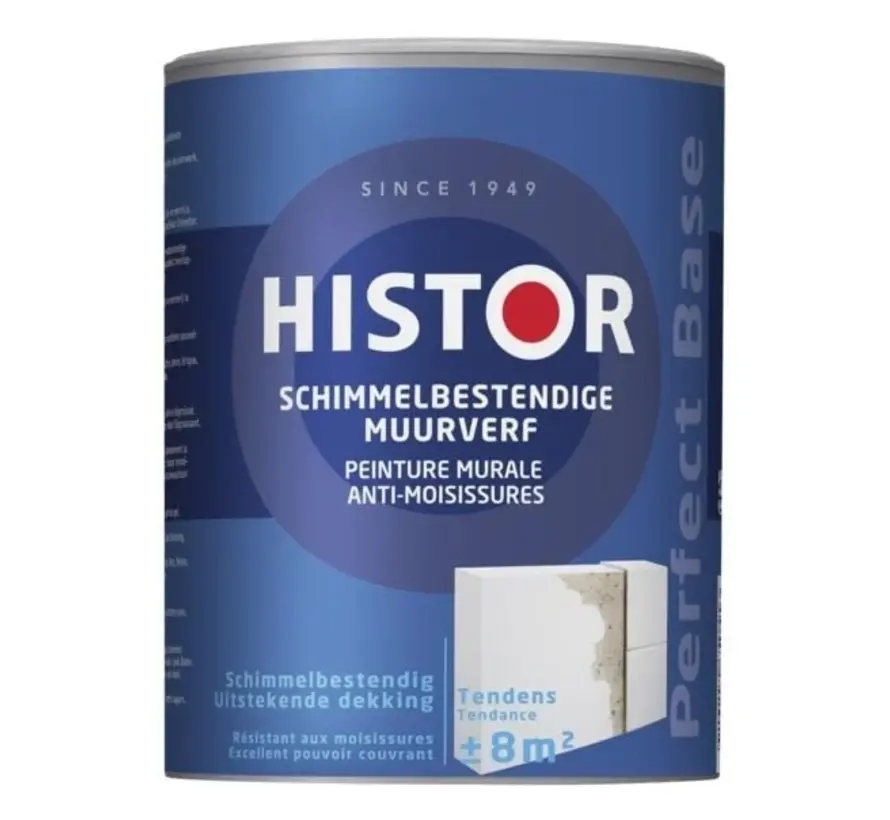 Histor Perfect Base Schimmelbestendige Muurverf - 1 LTR 