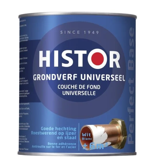 Histor Perfect Base Grondverf Universeel Wit 0,75l