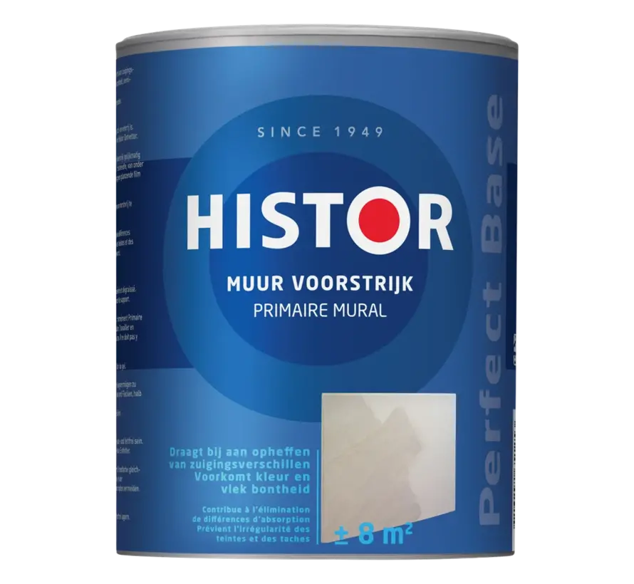 Histor Perfect Base Muur Voorstrijk - 1 LTR 