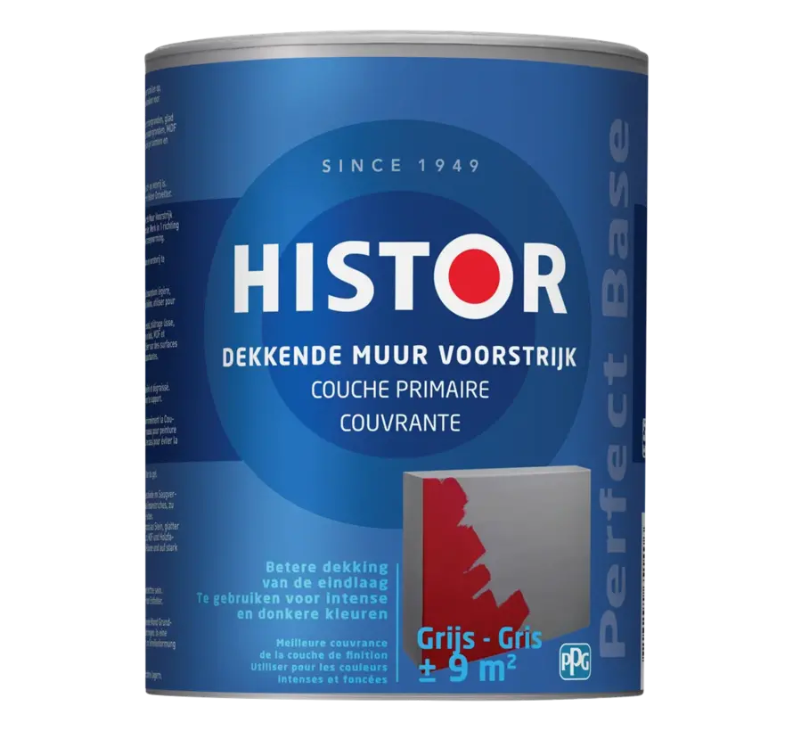 Histor Perfect Base Dekkende Muurvoorstrijk - 1 LTR 