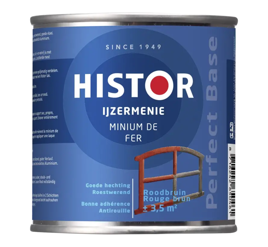 Histor Perfect Base IJzermenie Roodbruin - 250 ML