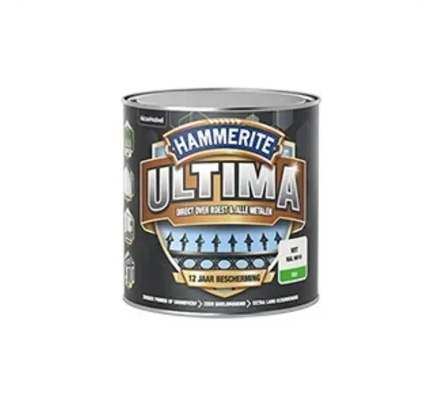 Hammerite Ultima Hoogglans Wit RAL 9016 - 250 ML