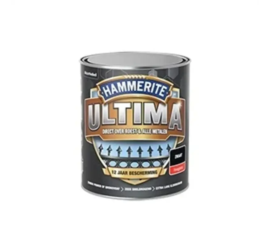 Hammerite Ultima Hoogglans Zwart - 250 ML