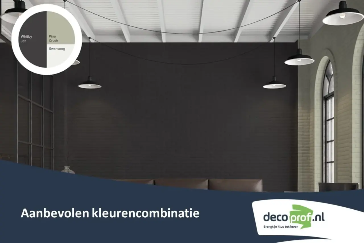 Kleurstaal Histor Colortester Whitby Jet PPG1001-7 | Zelfklevende Kleurstaal