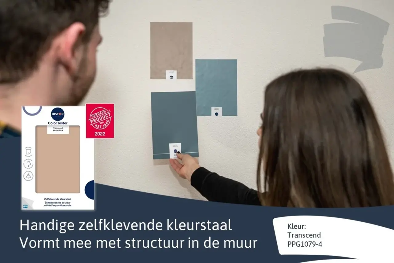 Kleurstaal Histor Colortester Transcend PPG1079-4 | Zelfklevende Kleurstaal Kleurstaal Histor Colortester Transcend PPG1079-4 | Zelfklevende Kleurstaal