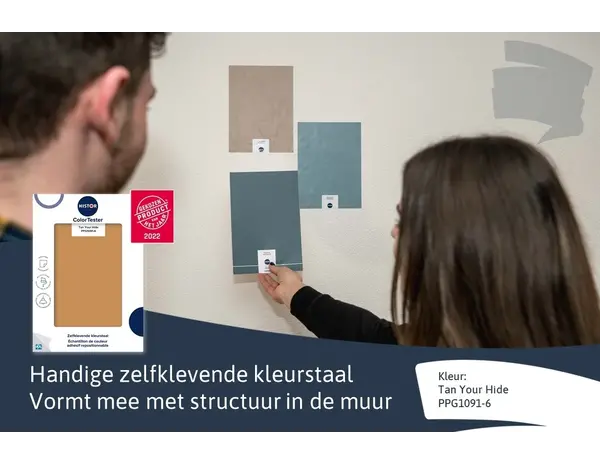 Kleurstaal Histor Colortester Tan Your Hide PPG1091-6 | Zelfklevende Kleurstaal