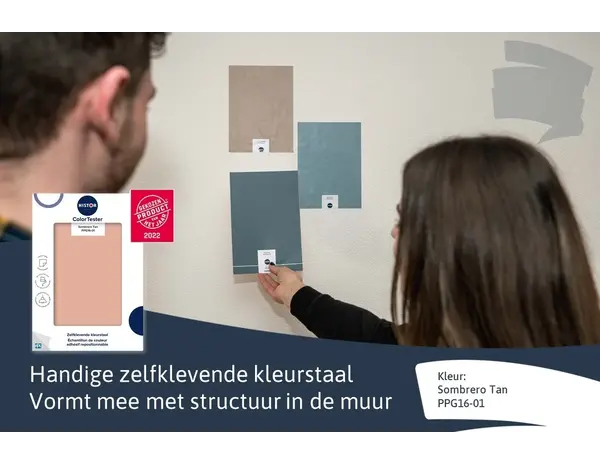 Kleurstaal Histor Colortester Sombrero Tan PPG16-01 | Zelfklevende Kleurstaal