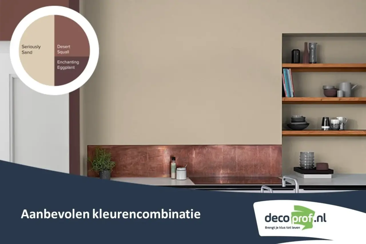 Kleurstaal Histor Colortester Seriously Sand PPG1085-3 | Zelfklevende Kleurstaal