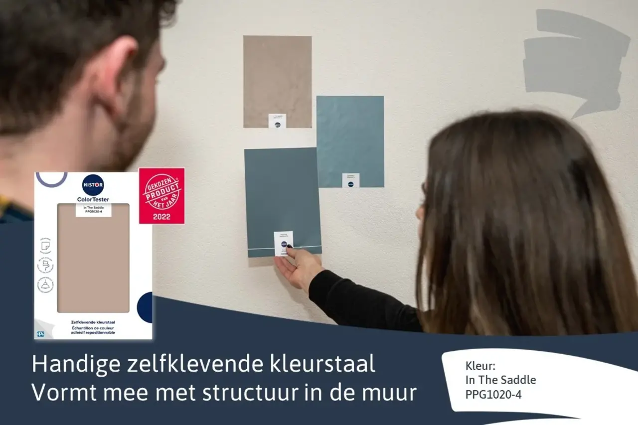 Kleurstaal Histor Colortester In The Saddle PPG1020-4 | Zelfklevende Kleurstaal Kleurstaal Histor Colortester In The Saddle PPG1020-4 | Zelfklevende Kleurstaal