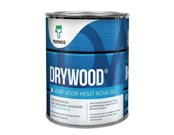 Drywood Verf Voor Hout Nova Zijdeglans | Dekkende Houtverf