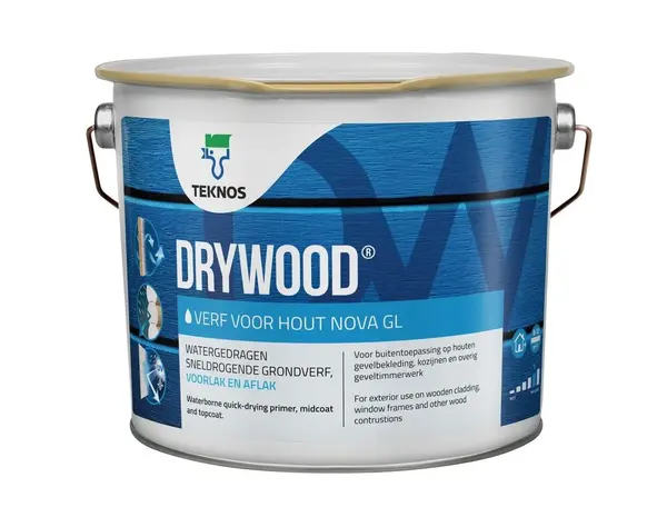 Drywood Verf Voor Hout Nova Glans | Dekkende Houtverf Drywood Verf Voor Hout Nova Glans | Dekkende Houtverf