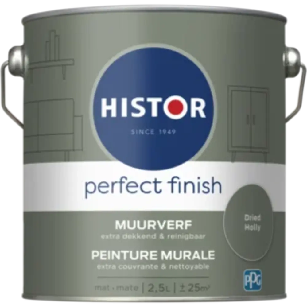Histor Perfect Finish Muurverf Mat Dried Holly PPG1135-6