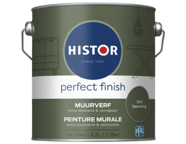 Histor Perfect Finish Muurverf Mat Still Searching PPG13-31 Histor Perfect Finish Muurverf Mat Still Searching PPG13-31